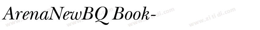 ArenaNewBQ Book字体转换